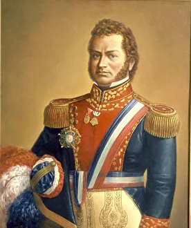 Juan Prints: Bernardo O Higgins (1776-1842), Chilean general and politician