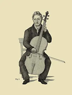 Romberg Prints: Bernhard Romberg. From: 'Violoncell-Schule von Bernhard Romberg'