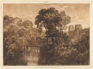 Berry Pomeroy Castle, published 1816. Creator: JMW Turner