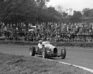Bend Prints: Bert Hadleys Austin7 works racer competing at Crystal Palace