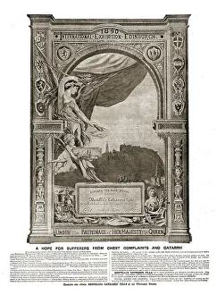 Pills Prints: Bertelli's Catramin Pills; Gold Medal Diploma Nationl Exhibition Edinburgh 1890