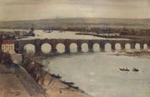 Landscapes Collection: Berwick Bridge, c1912, (c1915). Artist: David Young Cameron