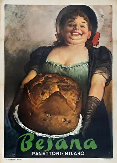 Cake Prints: Besana Panettoni, Milano, 1951. Creator: Boccasile, Gino (1901-1952)