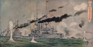 Impact Gallery: Beschiessung von Port Arthur durch die Japaner, c1905