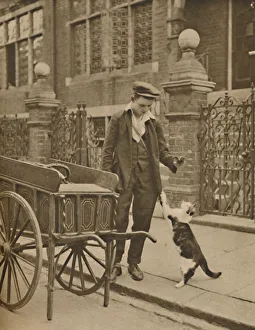 Barrow Prints: One of the Best-Established Trades: A Customer and the Cats-Meat Man, c1935. Creator
