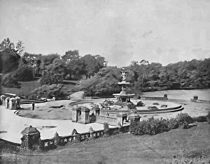 Mid Atlantic Prints: Bethesda Fountain, Central Park, New York, c1897. Creator: Unknown