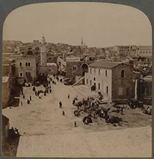Birthplace Gallery: Bethlehem of Judea, the birthplace of Jesus, Palestine, 1896. Creator: Underwood & Underwood