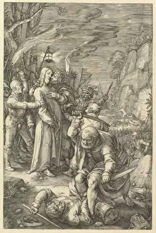 Gethsemane Gallery: The Betrayal of Christ, from The Passion of Christ, 1598. Creator: Hendrik Goltzius