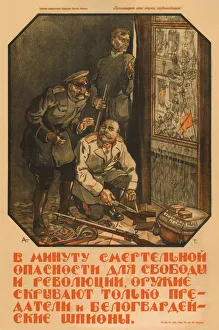 Alexander Petrovich 1880 1944 Gallery: Only betrayers and White Guard spies will hide the weapon, 1919