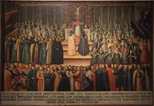 Sigismund Iii Vasa Gallery: The betrothal in absentia of Marina Mniszech and False Demetrius in Krakow on 12 November 1605