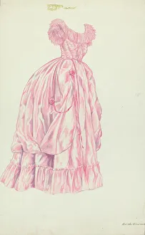 Period Costume Prints: Betrothal Dress, 1935/1942. Creator: Edith Towner