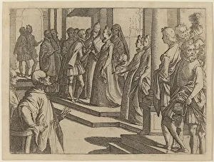 The Betrothal of Margaret of Austria to Philip III, King of Spain, 1612. Creator: Raffaello Schiaminossi