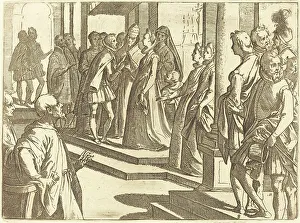The Betrothal of Margaret of Austria to Philip III, King of Spain, 1612. Creator: Raffaello Schiaminossi