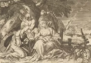 St Catherine Gallery: The Betrothal of Saint Catherine. Creator: Nicolas Perrey
