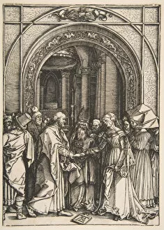 Betrothed Collection: The Betrothal of the Virgin, from The Life of the Virgin, ca. 1504