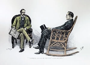Conversing Collection: Nothing could be Better said Holmes, 1893. Artist: Sidney E Paget