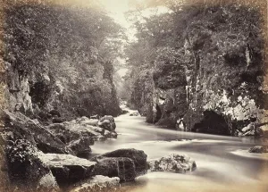 Flowing Prints: Bettws-Y-Coed, The Fair Glen (698), Printed 1860 circa. Creator: Francis Bedford
