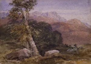 Cox David Prints: Bettws-y-Coed, North Wales, 1852. Creator: David Cox the Elder