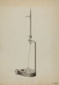 Betty Lamp, c. 1936. Creator: James M. Lawson