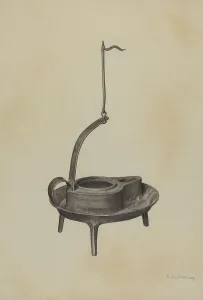 Julius Bellamy Prints: Betty Lamp, c. 1941. Creator: Julius Bellamy