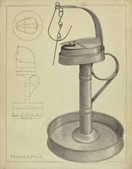 Betty Lamp and Stamp, c. 1936. Creator: Mildred Ford