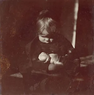 Betty Reynolds with Doll on Lap, ca. 1885. Creator: Thomas Eakins Betty Reynolds with Doll on Lap, ca. 1885. Creator: Thomas Eakins