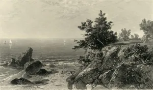 On the Beverly Coast, Massachusetts, 1874. Creator: Samuel Valentine Hunt On the Beverly Coast, Massachusetts, 1874. Creator: Samuel Valentine Hunt