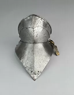 Bevor ('Falling Buff') and Gorget Plate, Europe, c. 1490. Creator: Unknown