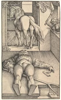 Images Dated 17th March 2020: The Bewitched Groom, ca. 1544. Creator: Hans Baldung