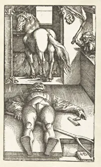 Baldung Baldung Grien Prints: The Bewitched Stableboy, 1544