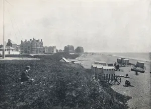 Bathing Machine Prints: Bexhill - The Hotels and the Beach, 1895