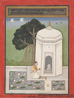 Opaque Watercolor Collection: Bhairavi Ragini: Folio from a ragamala series (Garland of Musical Modes), ca. 1640-50