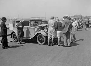 Bianchi saloon of Kitty Brunell at the B&HMC Brighton Motor Rally, Brighton, Sussex, 1930