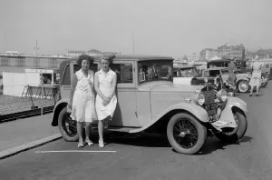 Bianchi saloon of Kitty Brunell at the B&HMC Brighton Motor Rally, Brighton, Sussex, 1930