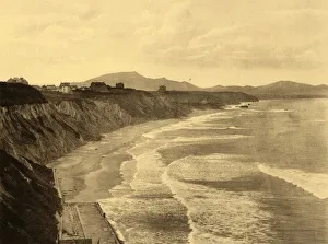 Pyrenees Atlantiques Prints: Biarritz - La Cote des Basques, c1930. Creator: Unknown