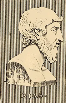 Bias, (died 530 BC), 1830. Creator: Unknown Bias, (died 530 BC), 1830. Creator: Unknown