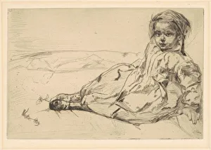Bibi Valentin, 1859. Creator: James Abbott McNeill Whistler