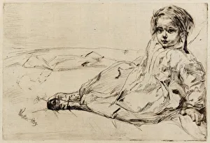 Bibi Valentin, 1859. Creator: James Abbott McNeill Whistler