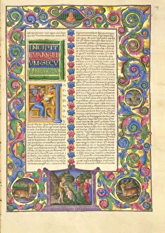 Book Of Hours Gallery: The Bible of Borso d Este, 1455-1461. Creator: Girolamo da Cremona, (Girolamo de Corradi)