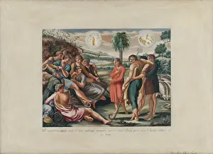 Crop Prints: Biblical Scene I, 1845-1856. Creator: Alexander Belopotocky