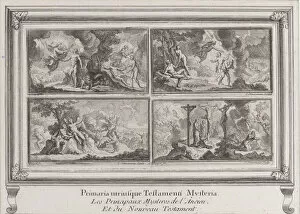 Charles Louis Gallery: Four Biblical scenes: the main mysteries of the Old and New Testaments (Les principau
