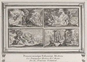 Coypel Prints: Four Biblical scenes: the main mysteries of the Old and New Testaments (Les principau