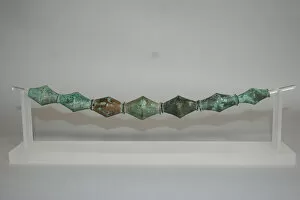 Biconical Bead Necklace, Geometric Period (800-600 BCE). Creator: Unknown
