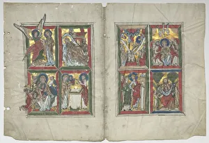 Bifolia with Scenes from the Life of Christ, 1230-1240. Creator: Unknown