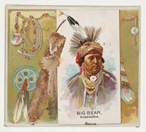 Big Bear, Missouria, from the American Indian Chiefs series (N36) for Allen &