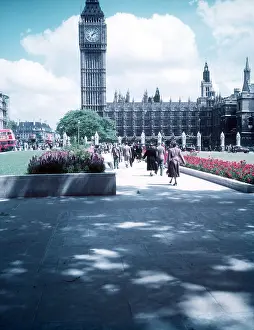 Time Prints: Big Ben from Parliament Square, London, c1955. Creator: Arthur Charles Kirby Ware