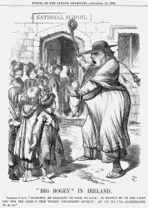 Protestantism Gallery: Big Bogey in Ireland, 1869. Artist: Joseph Swain