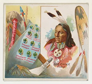 Big Chief, Ponca, from the American Indian Chiefs series (N36) for Allen &