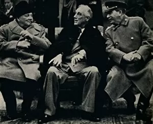 Winston Churchill Gallery: Big Three Conference in the Crimea, February 1945. Creator: Unknown