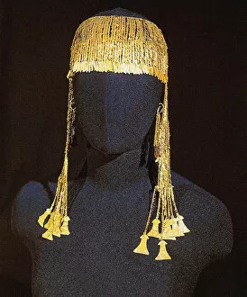 Schliemann Collection: Big Diadem with pendants. Artist: Gold of Troy, Priam?s Treasure